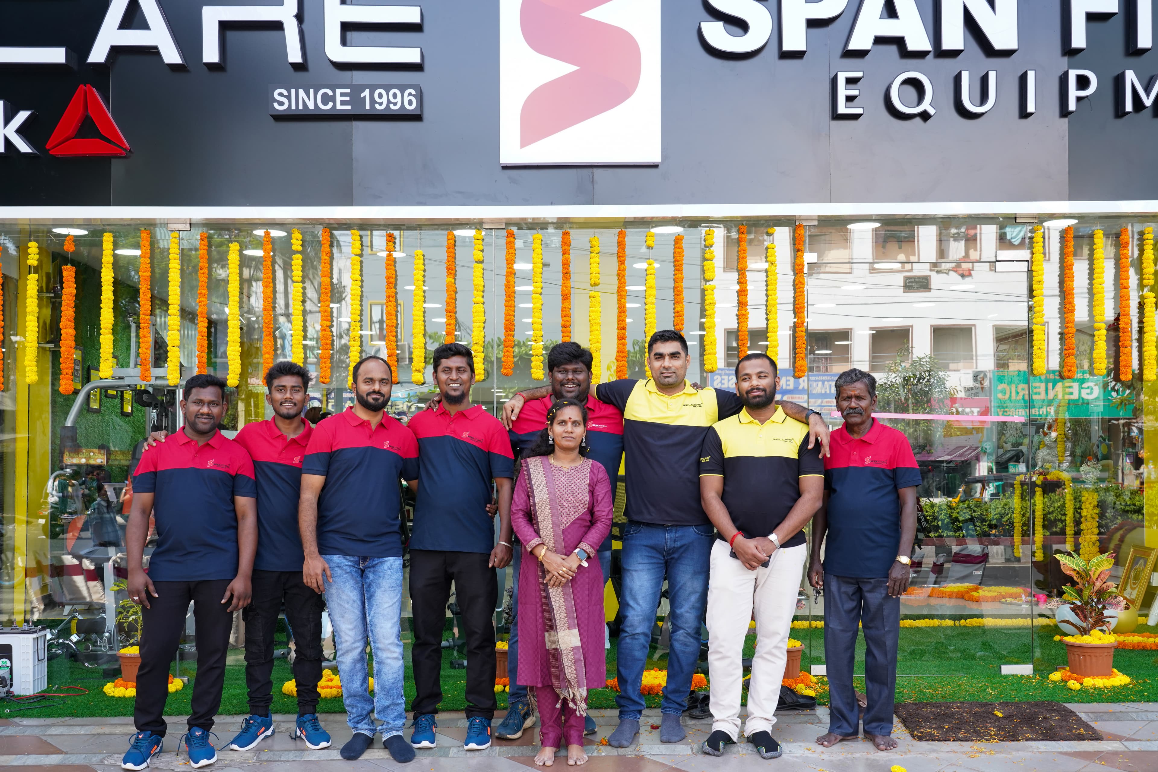 Showroom Team at Span Fitness Equipments
