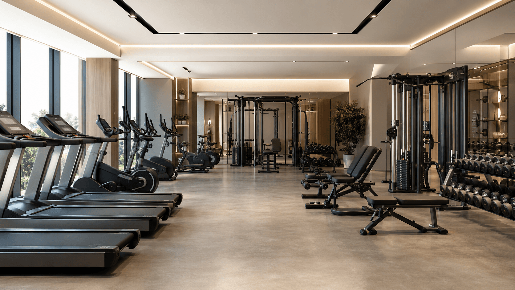 Span Fitness Equipments premium showroom board