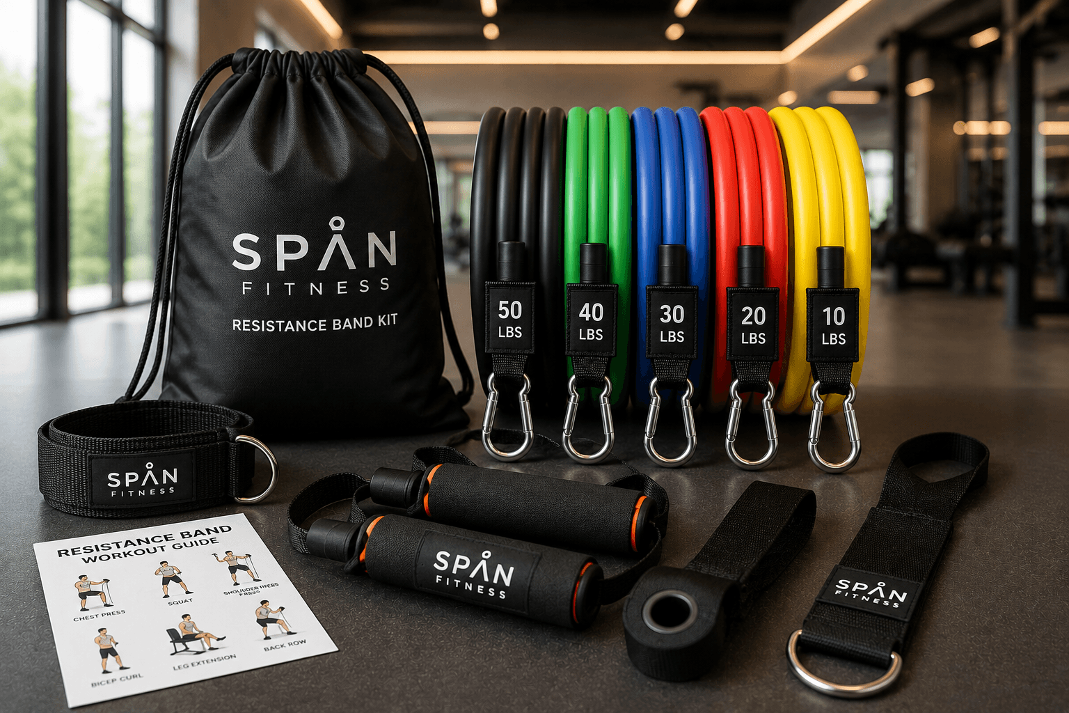 Resistance Band Kit from Span Fitness Equipments